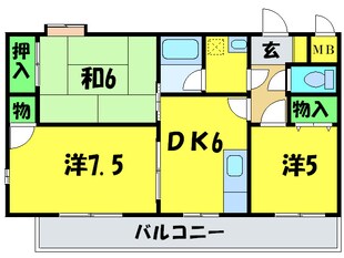 パ－クサイドナガソネの物件間取画像